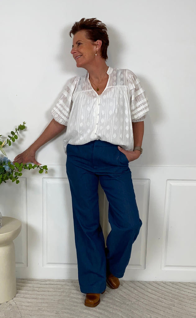 Lollys Laundry Bluse - June - White