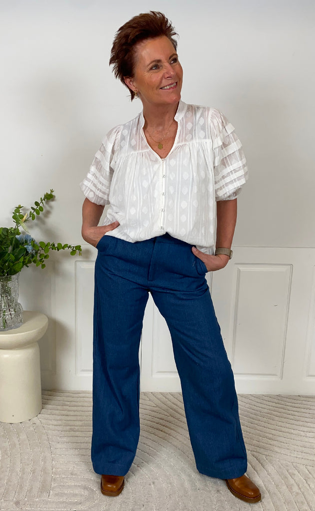 Lollys Laundry Bluse - June - White