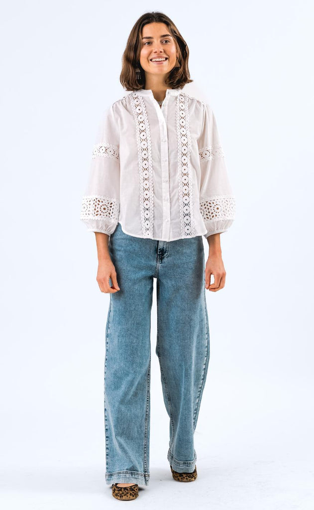 Lollys Laundry Bluse - June - White