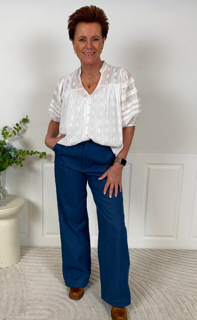 Lollys Laundry Bluse - June - White
