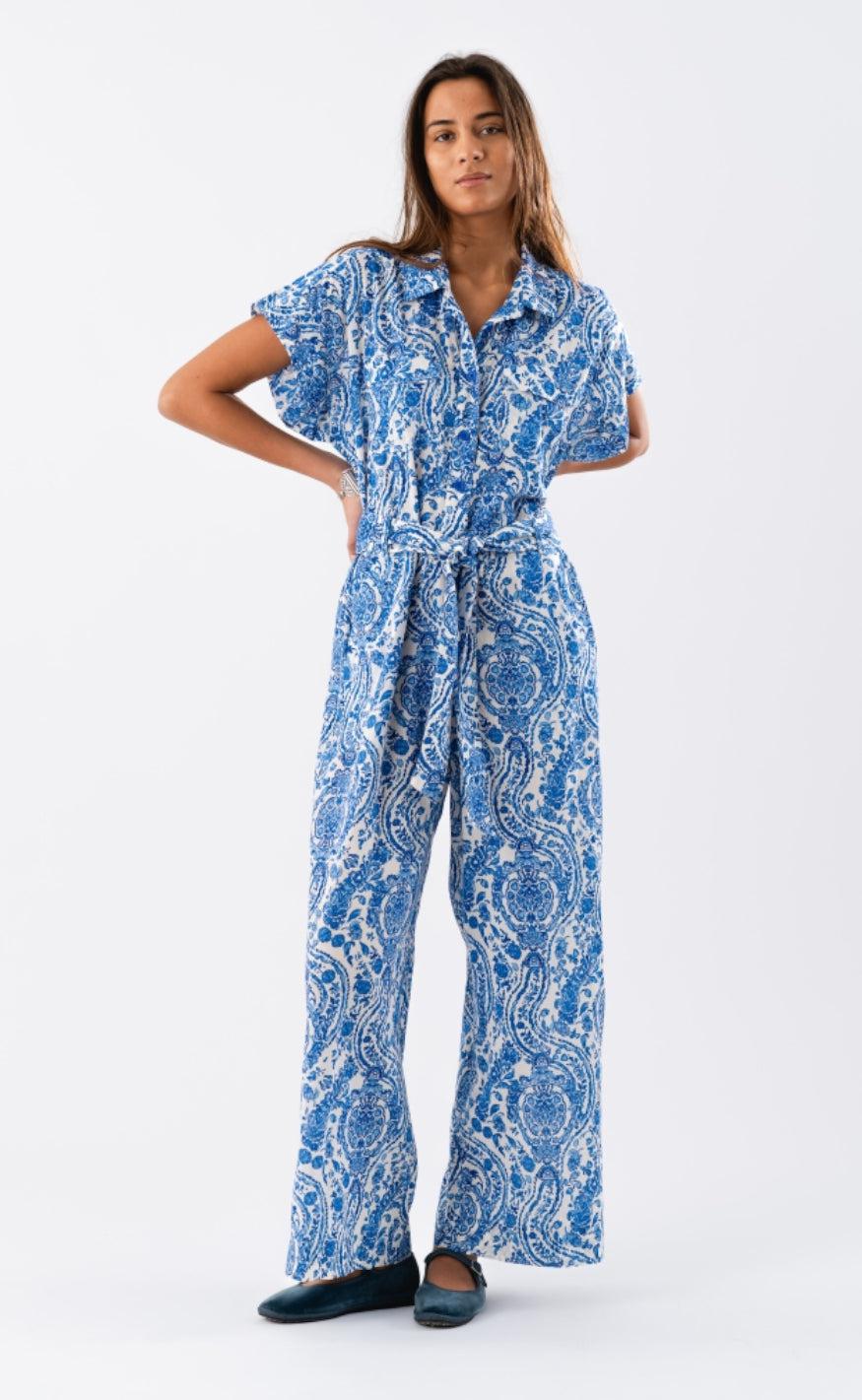 Lollys Laundry Buksedragt - Mathilde - Blue