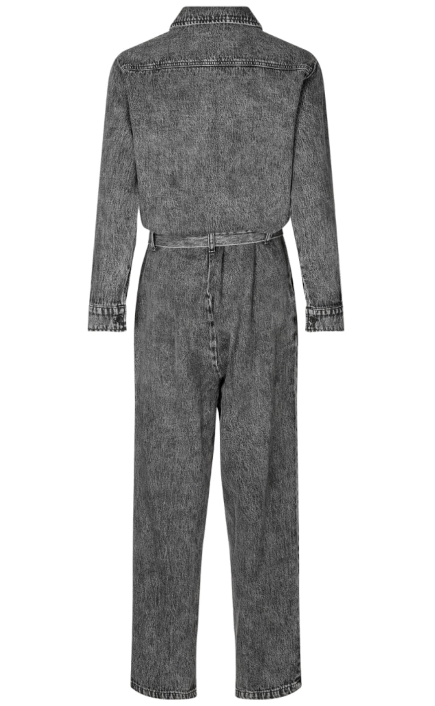 Lollys Laundry Buksedragt - Taree - Dark Gey Melange