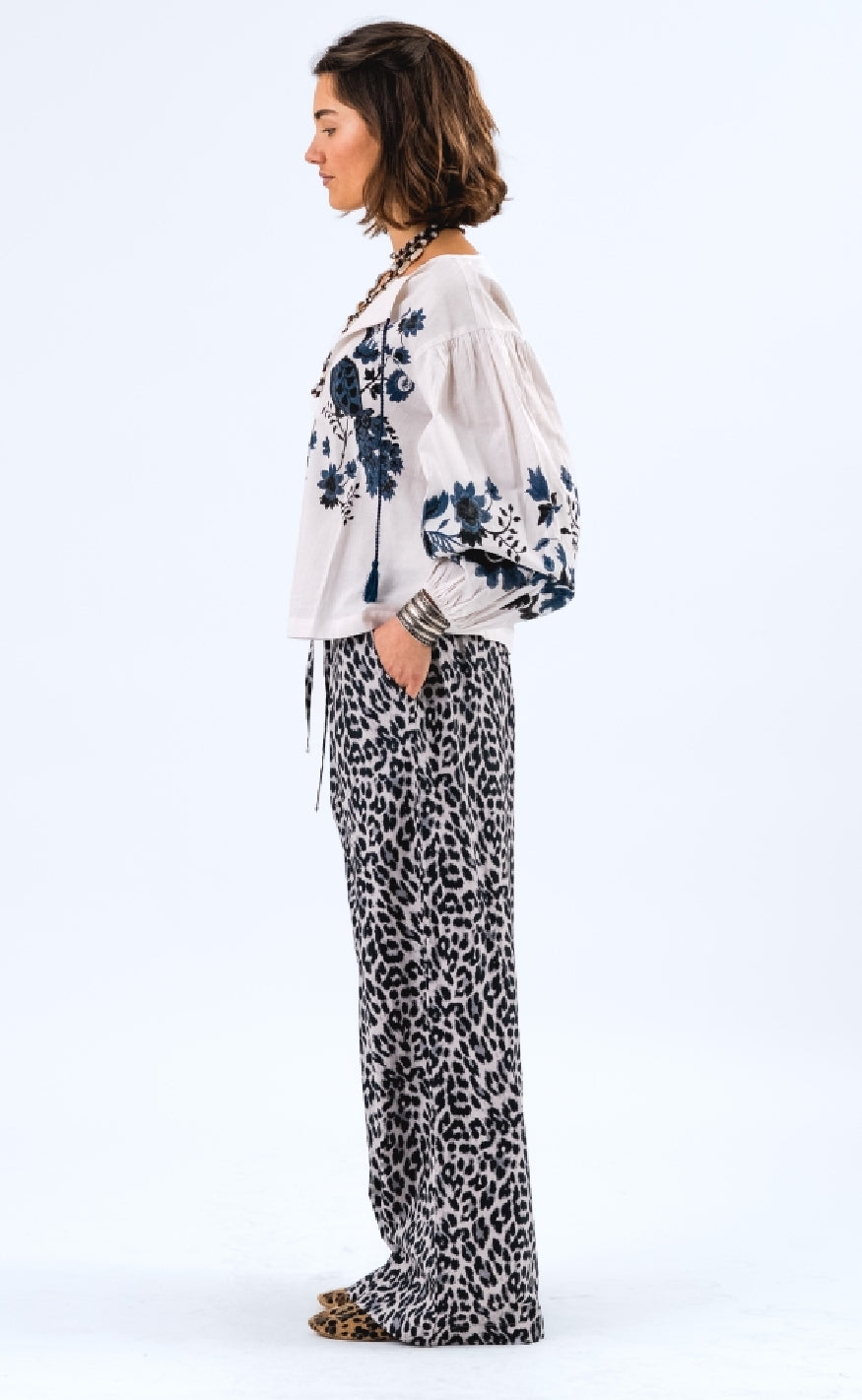 Lollys Laundry Bukser - Liam - Leopard Print