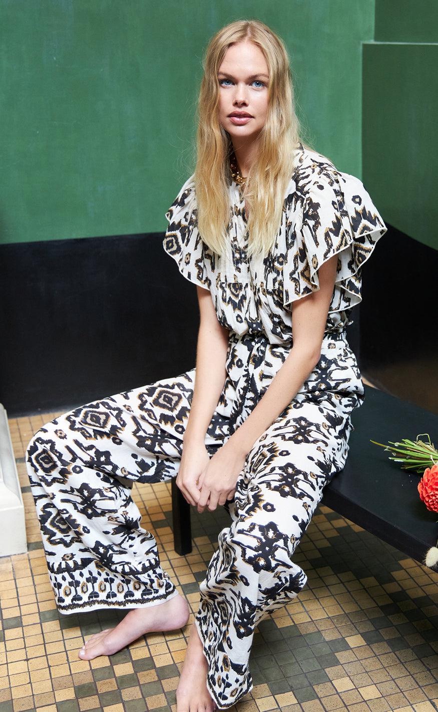 Lollys Laundry Bukser - Vicky - Aztec Print