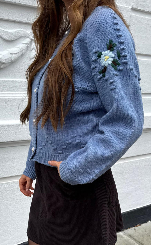 Lollys Laundry Cardigan - Gracelynn LL - Blue Melange