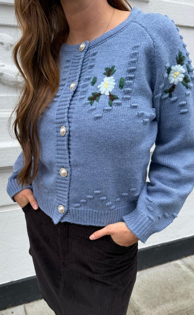 Lollys Laundry Cardigan - Gracelynn LL - Blue Melange