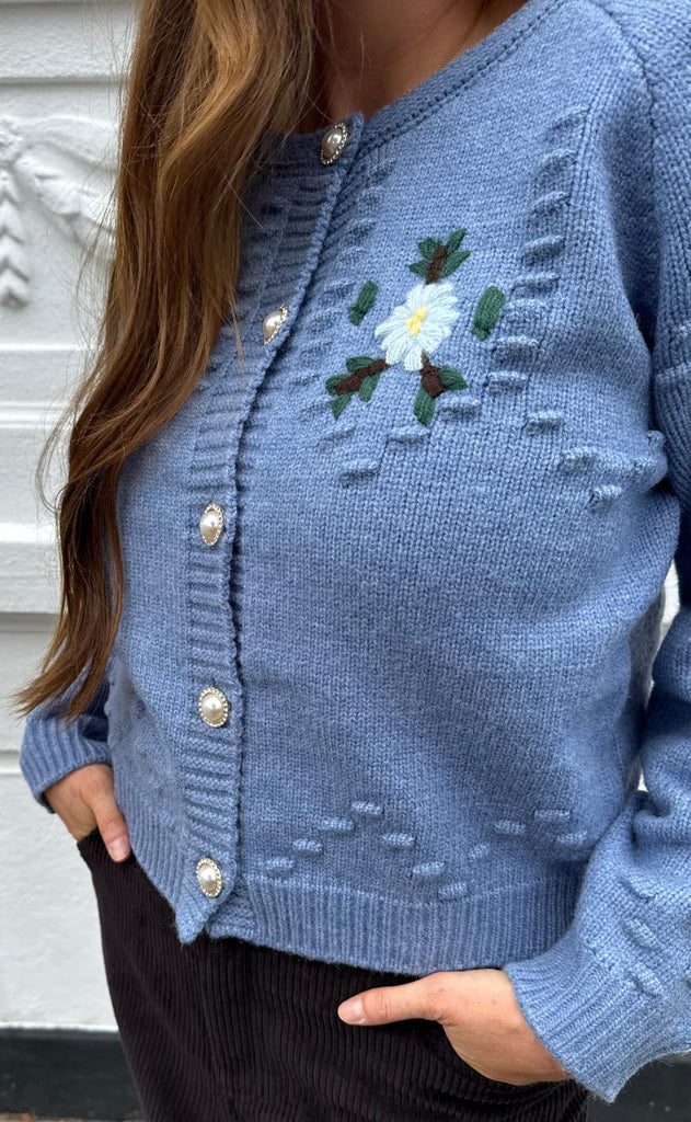 Lollys Laundry Cardigan - Gracelynn LL - Blue Melange