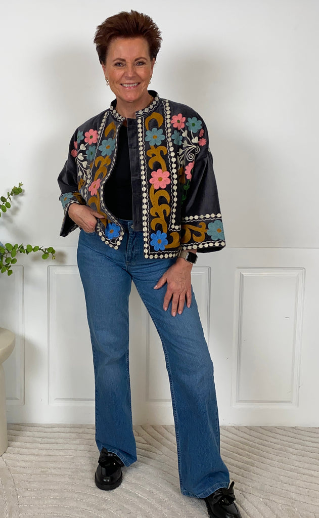 Lollys Laundry Jakke - Amby - Washed Black