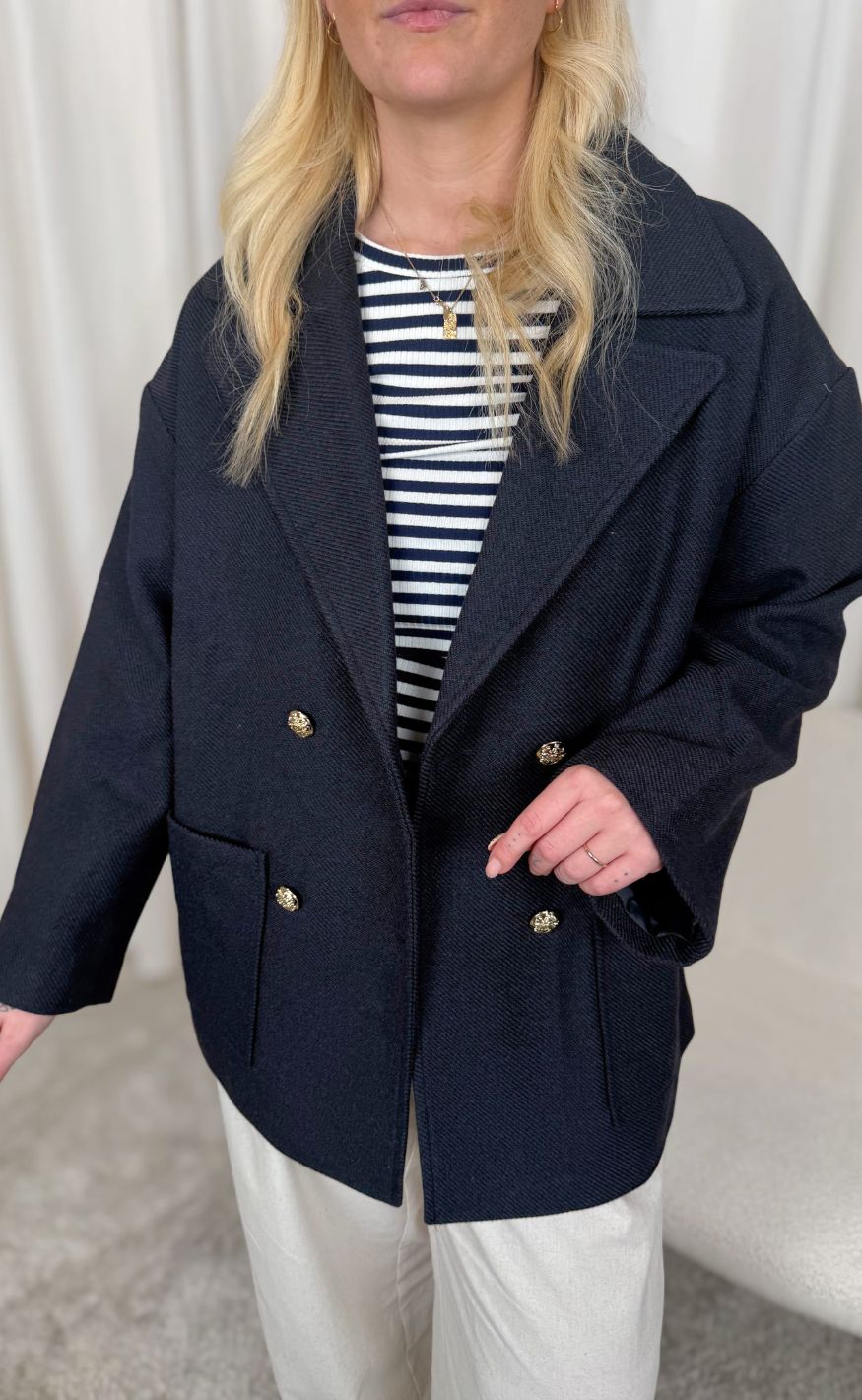 Lollys Laundry Jakke - Esther LL - Dark Navy