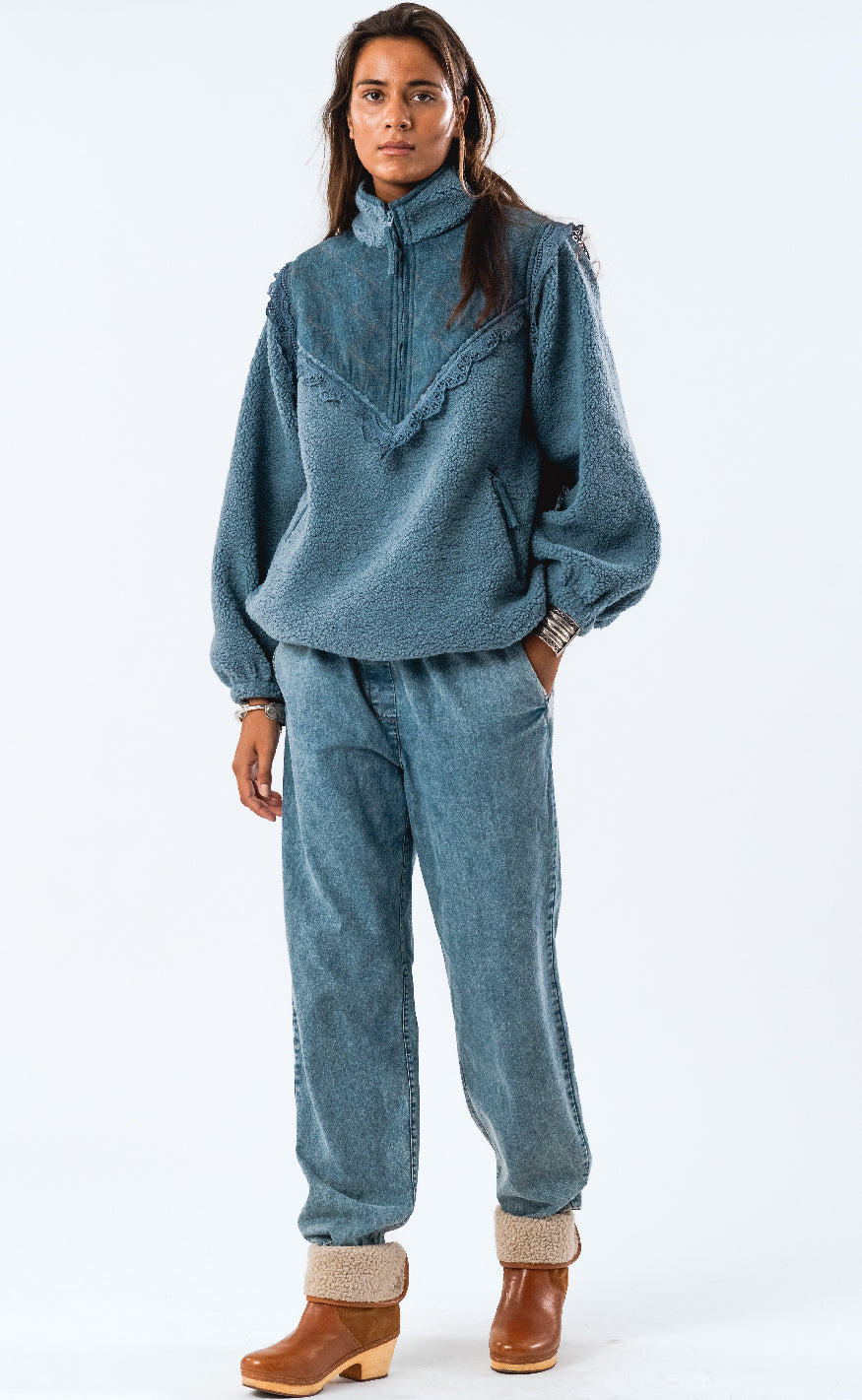 Lollys Laundry Jakke - Fall - Dusty Blue