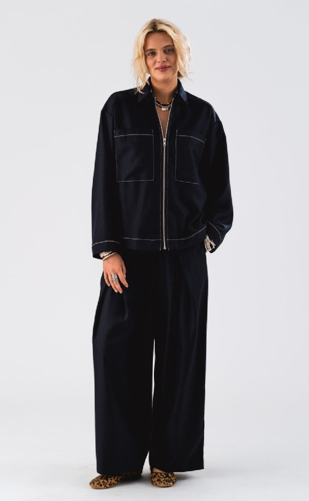 Lollys Laundry Jakke - Khai - Dark Blue