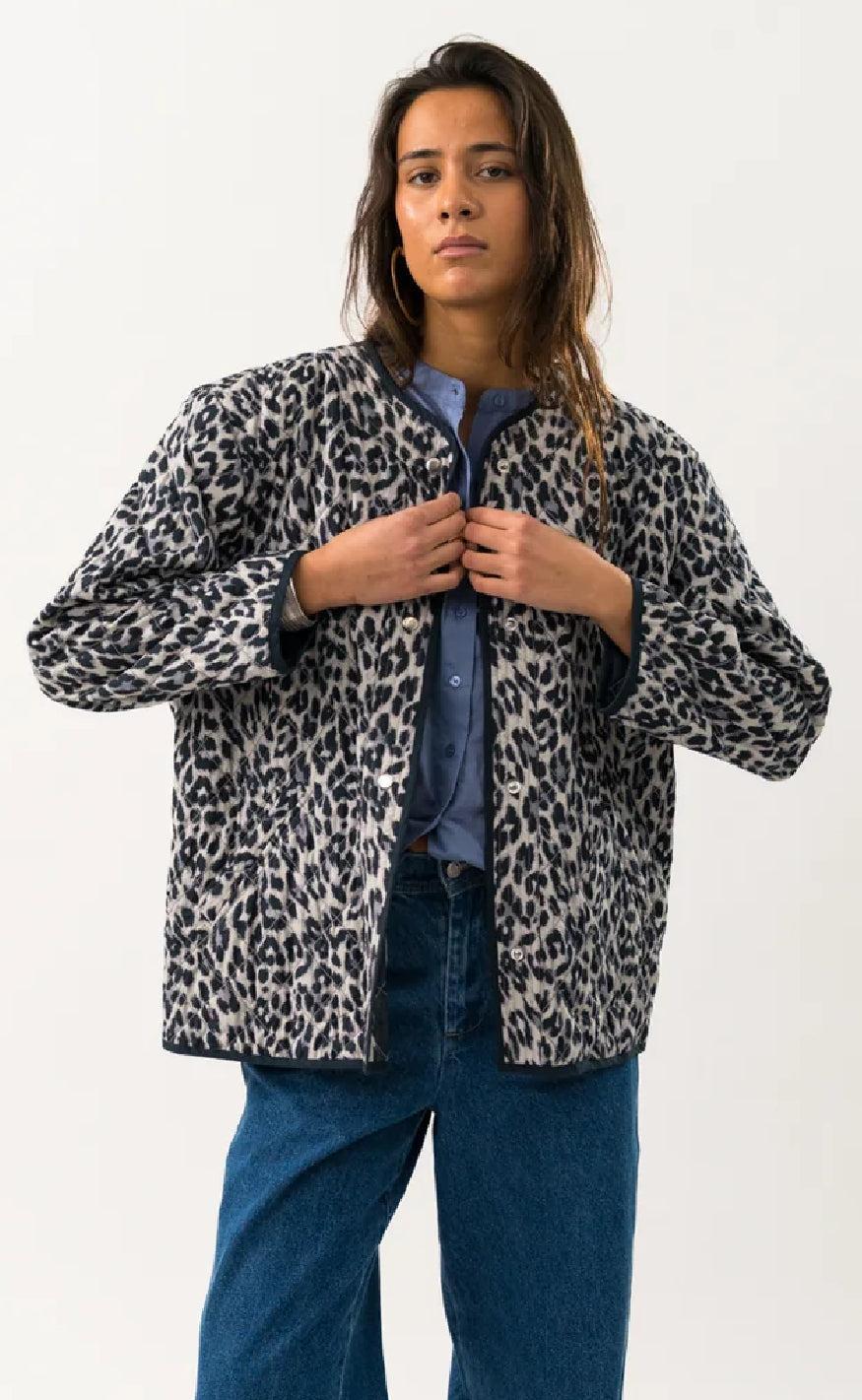 Lollys Laundry Jakke - Lily - Leopard Print