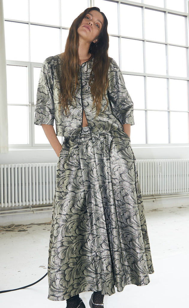 Lollys Laundry Nederdel - Catalina - Silver