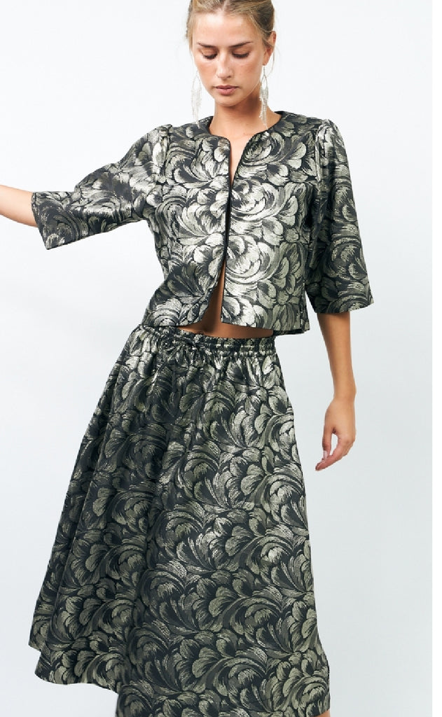 Lollys Laundry Nederdel - Catalina - Silver