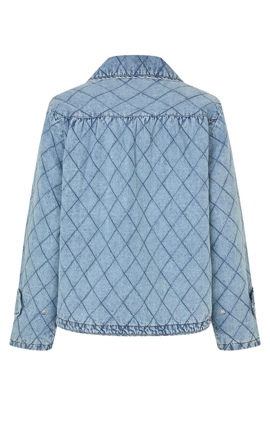 Lollys Laundry Jakke - Viola Quilted - Washed Denim