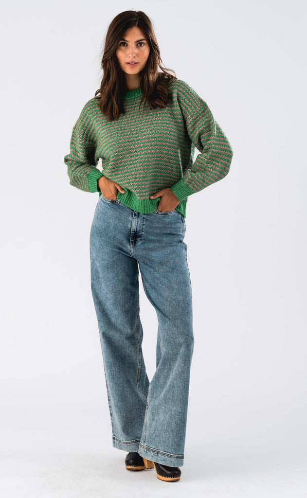 Lollys Laundry Jumper - Terry - Green