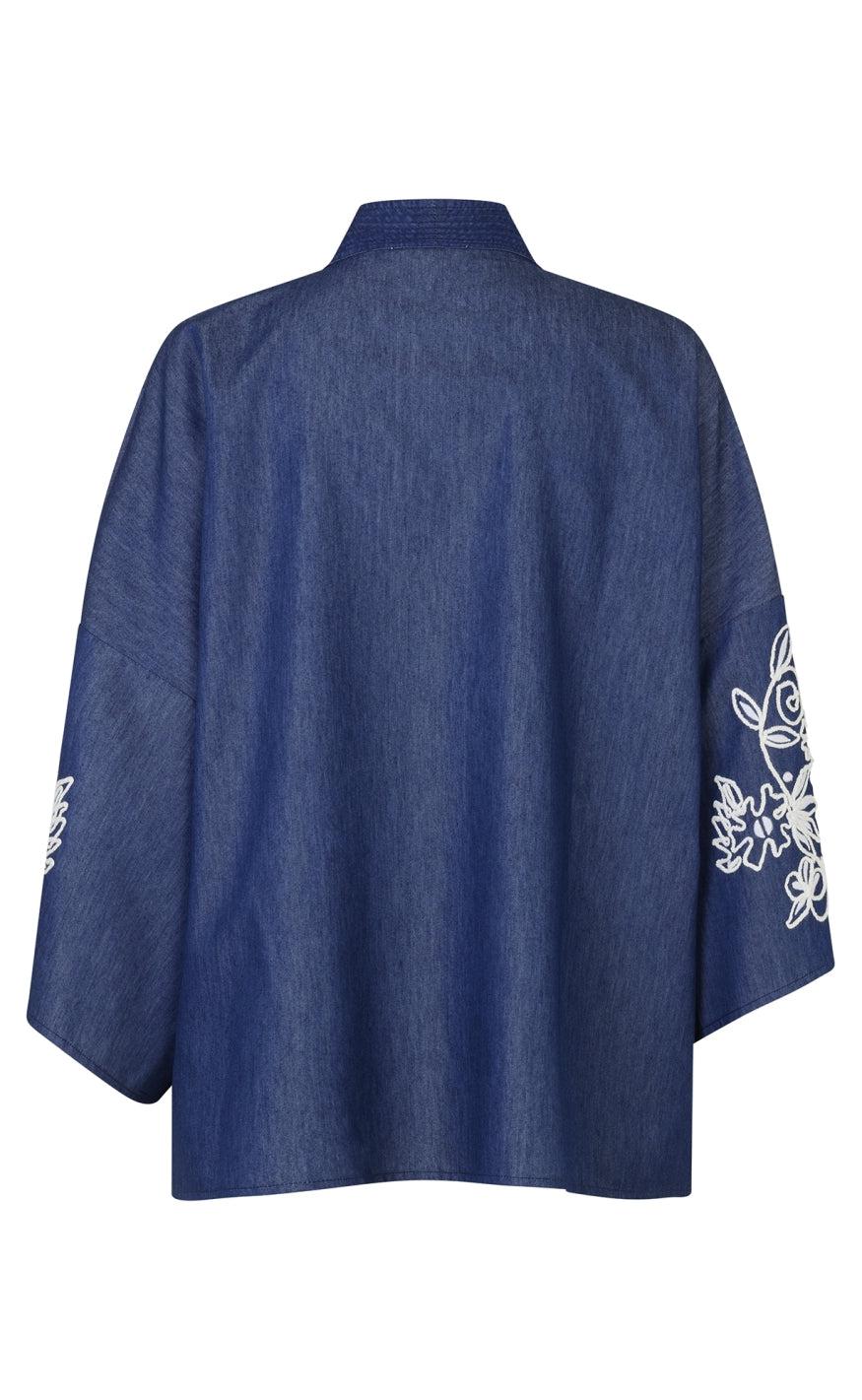 Lollys Laundry Kimono - Bellary - Blue Melange