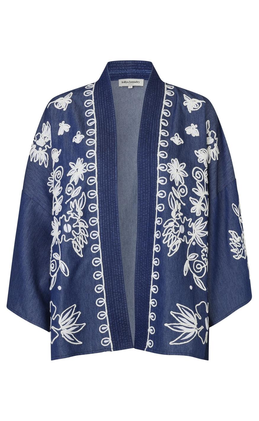Lollys Laundry Kimono - Bellary - Blue Melange