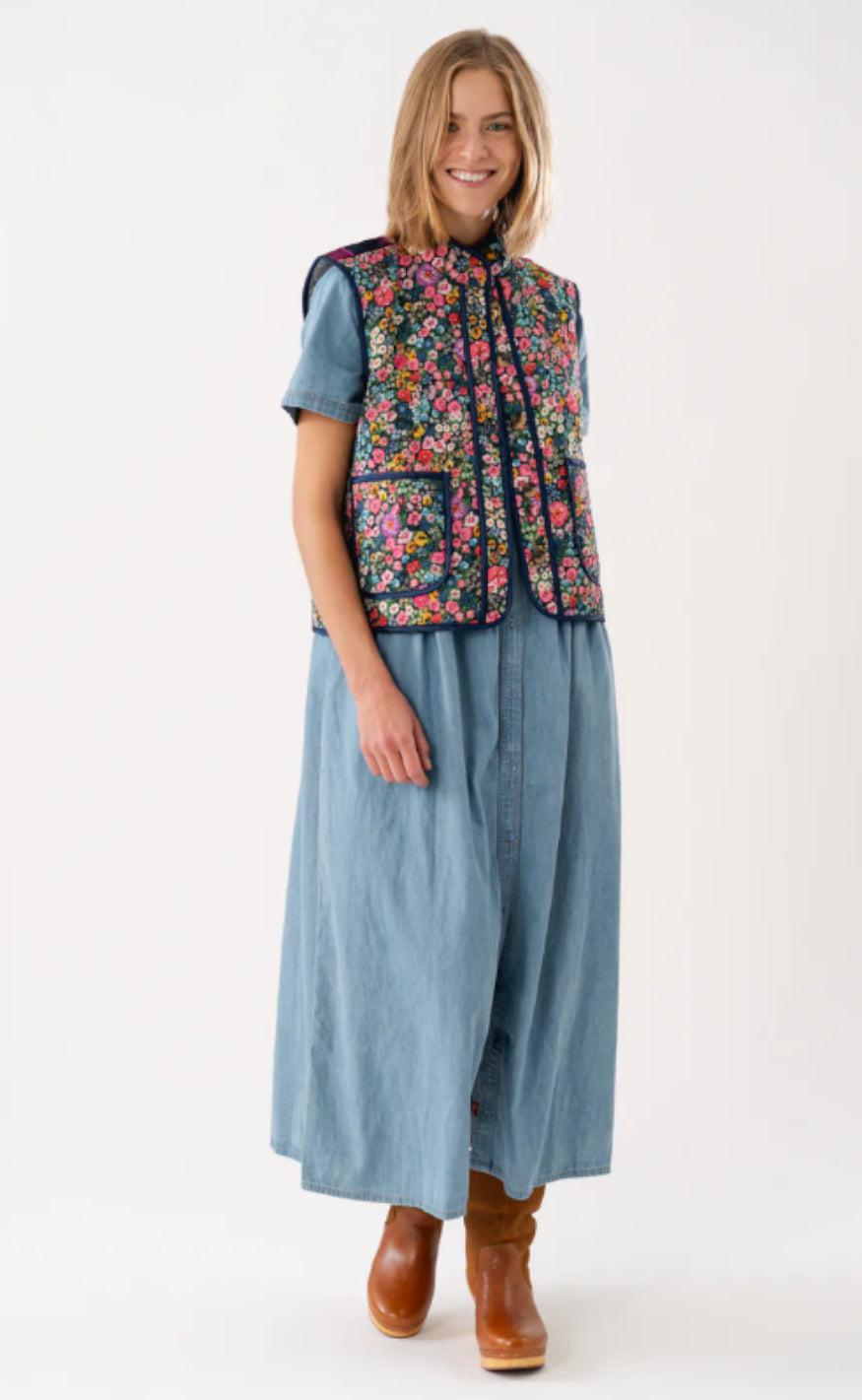 Lollys Laundry Kjole - Aliya - Light Blue