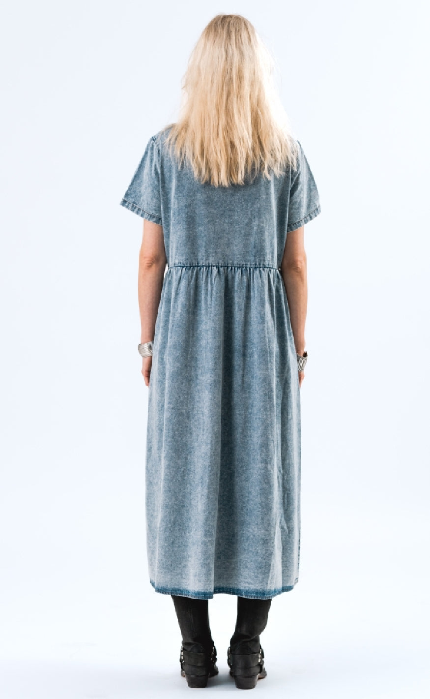 Lollys Laundry Kjole - Aliya - Washed Denim