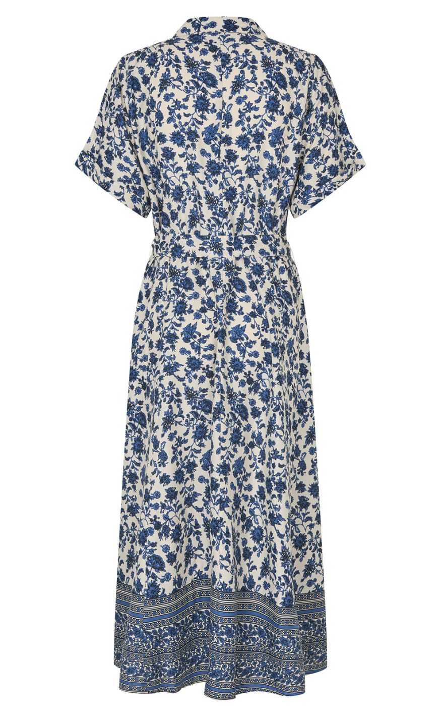 Lollys Laundry Kjole - Blake Midi - Blue