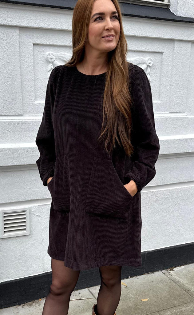 Lollys Laundry Kjole - Carla LL - Dark Mokka