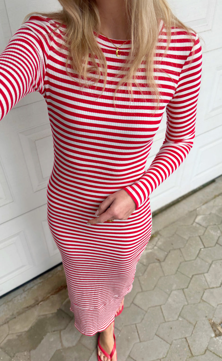 Lollys Laundry Kjole - Christina Maxi - Red