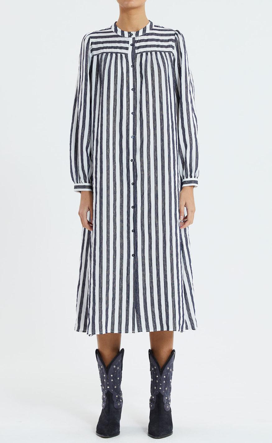 Lollys Laundry Kjole - Jess - Dark Blue