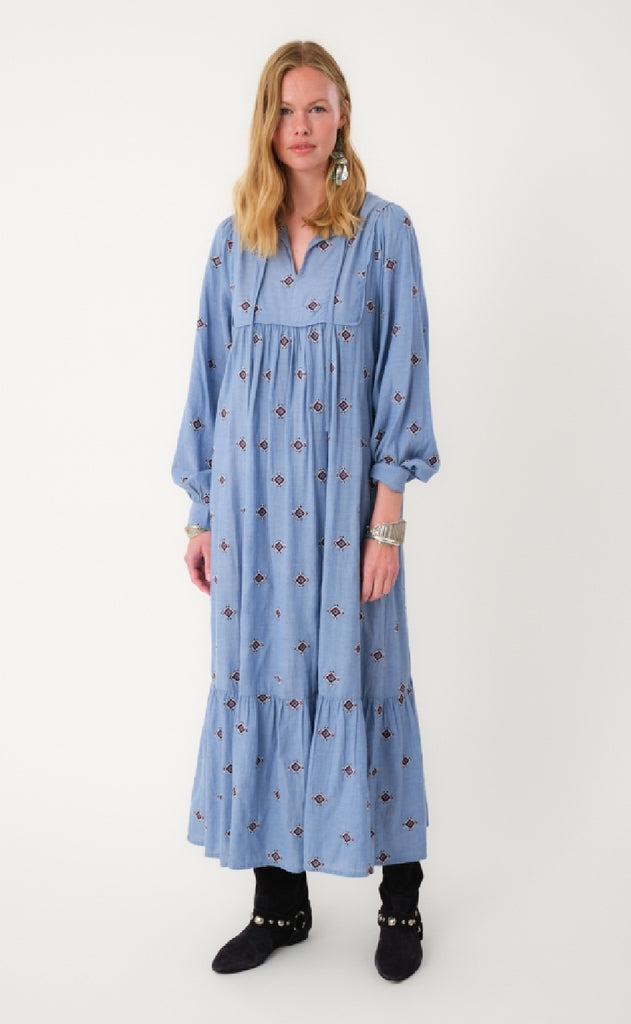 Lollys Laundry Kjole - Latour LL - Light Blue