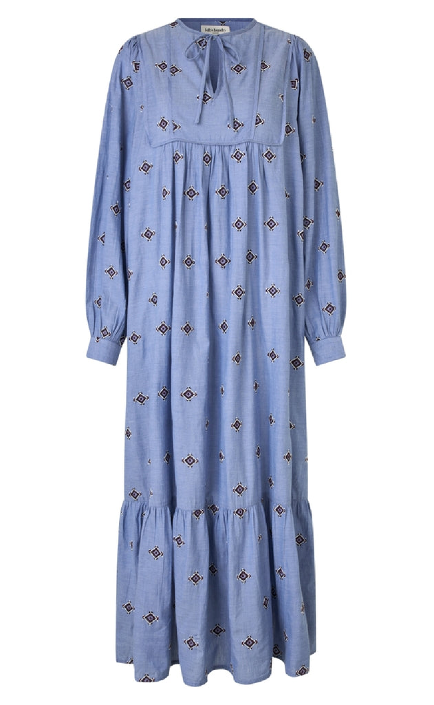 Lollys Laundry Kjole - Latour LL - Light Blue