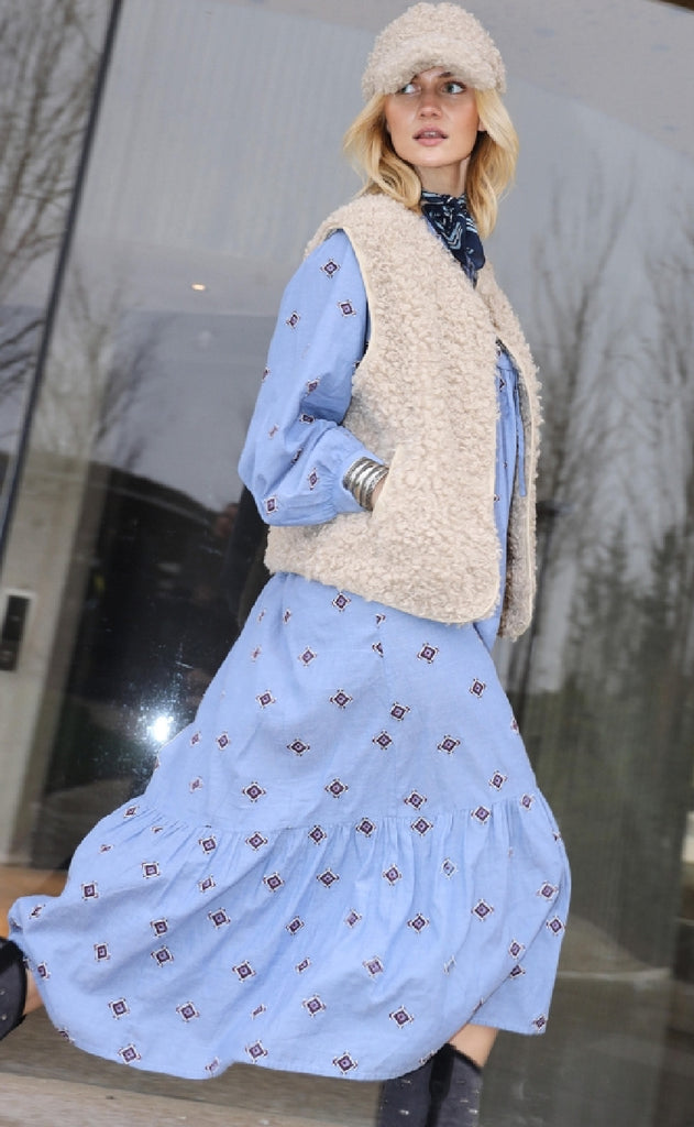 Lollys Laundry Kjole - Latour LL - Light Blue