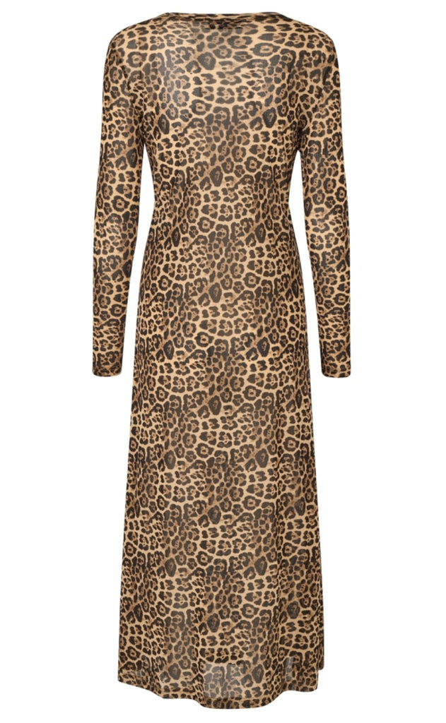 Lollys Laundry Kjole - Logan Maxi - Leopard Print