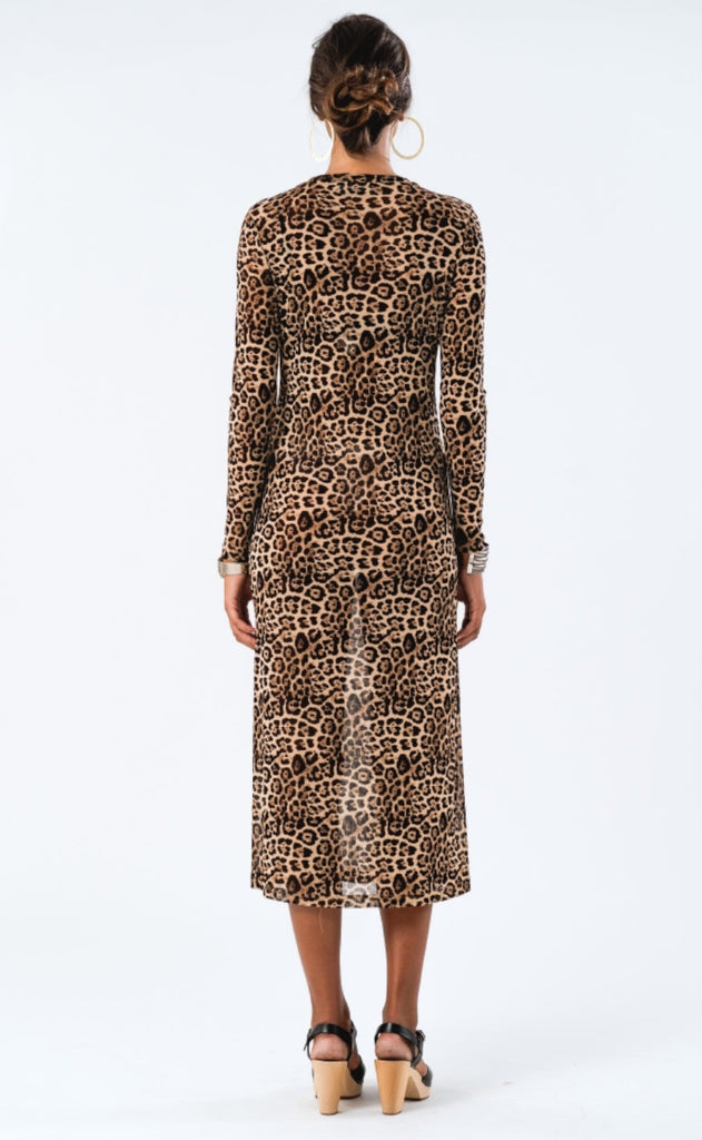 Lollys Laundry Kjole - Logan Maxi - Leopard Print