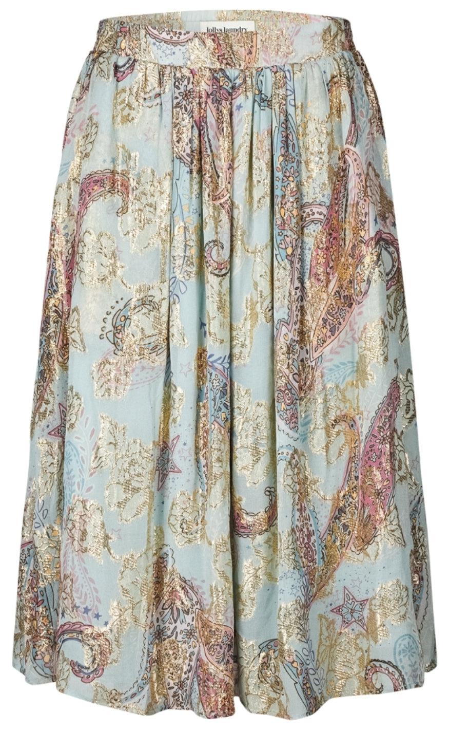 Lollys Laundry Midi Nederdel - Ella - Light Blue