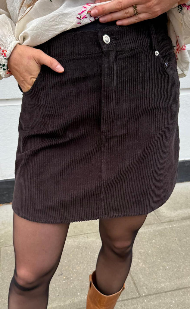 Lollys Laundry Nederdel - Eva LL - Dark Mokka