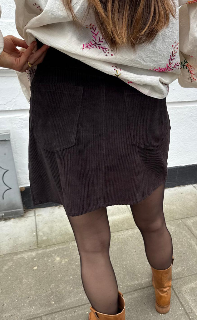 Lollys Laundry Nederdel - Eva LL - Dark Mokka