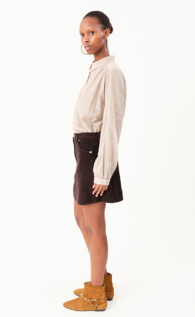 Lollys Laundry Nederdel - Eva LL - Dark Mokka