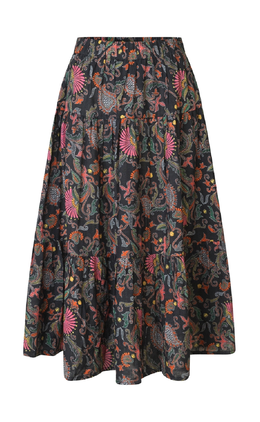 Lollys Laundry Nederdel - Morning LL Midi - Flower Print