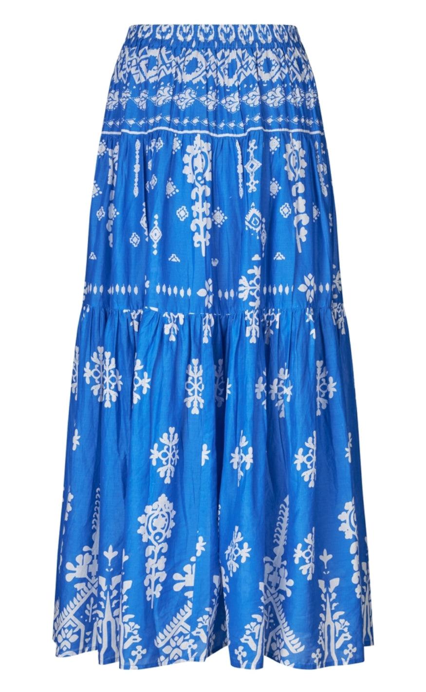 Lollys Laundry Nederdel - Sunset - Blue