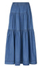 Lollys Laundry Nederdel  - Sunset - Blue