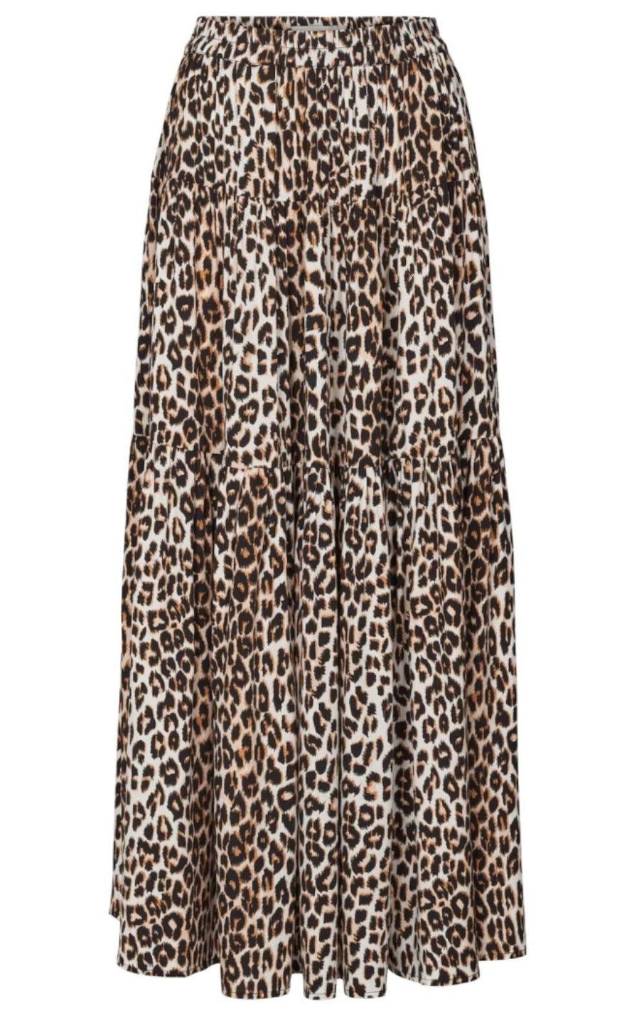 Lollys Laundry Nederdel - Sunset - Leopard Print