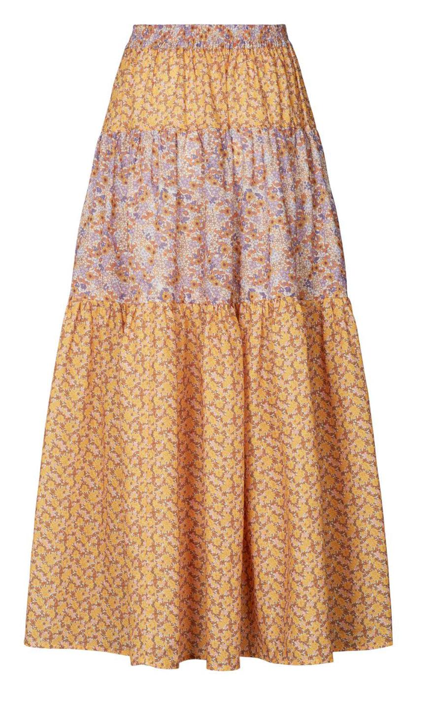 Lollys Laundry Nederdel - Sunset - Multi
