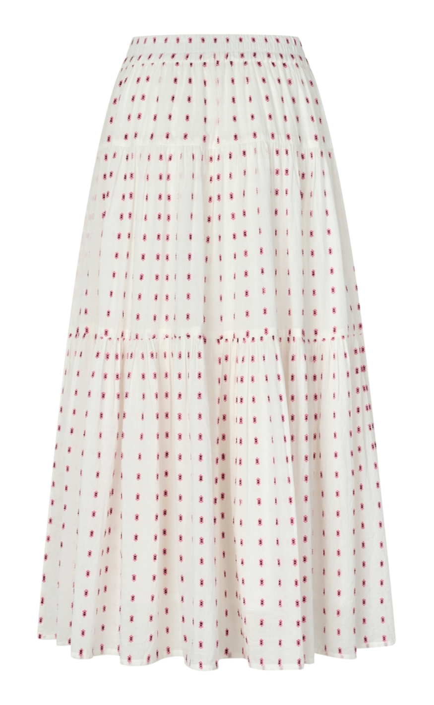 Lollys Laundry Nederdel - SunsetLL Maxi - Creme