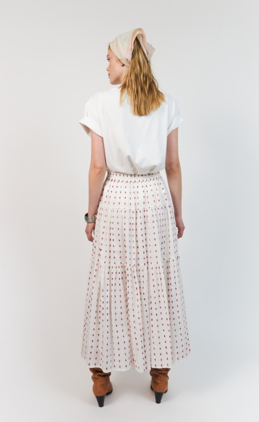 Lollys Laundry Nederdel - SunsetLL Maxi - Creme