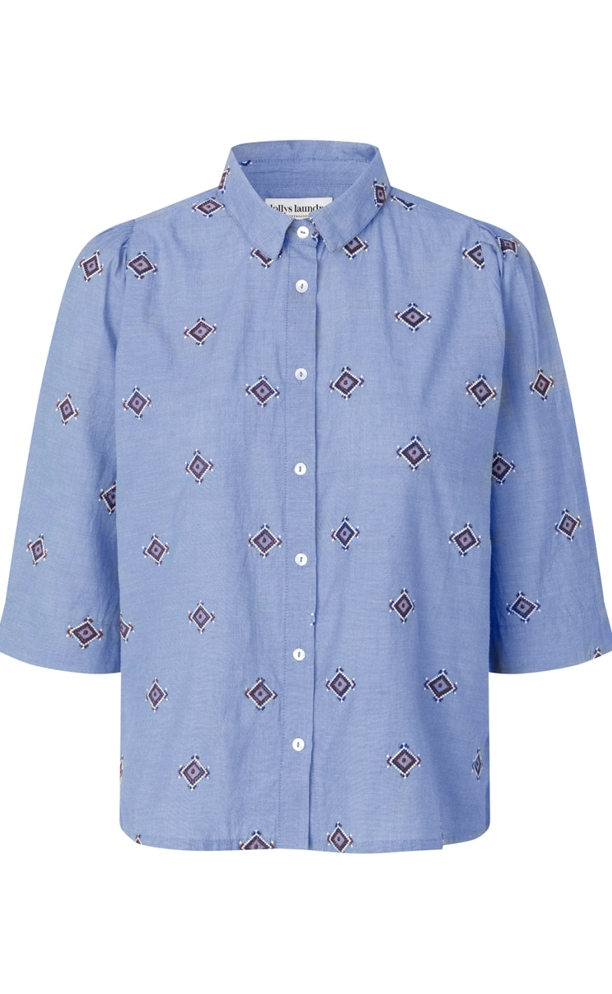 Lollys Laundry Skjorte - Bono LL - Light Blue