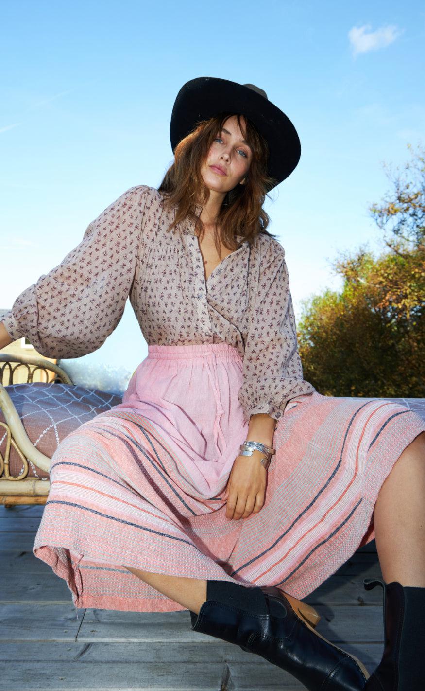 Lollys Laundry Skjorte - Cara - Flower Print