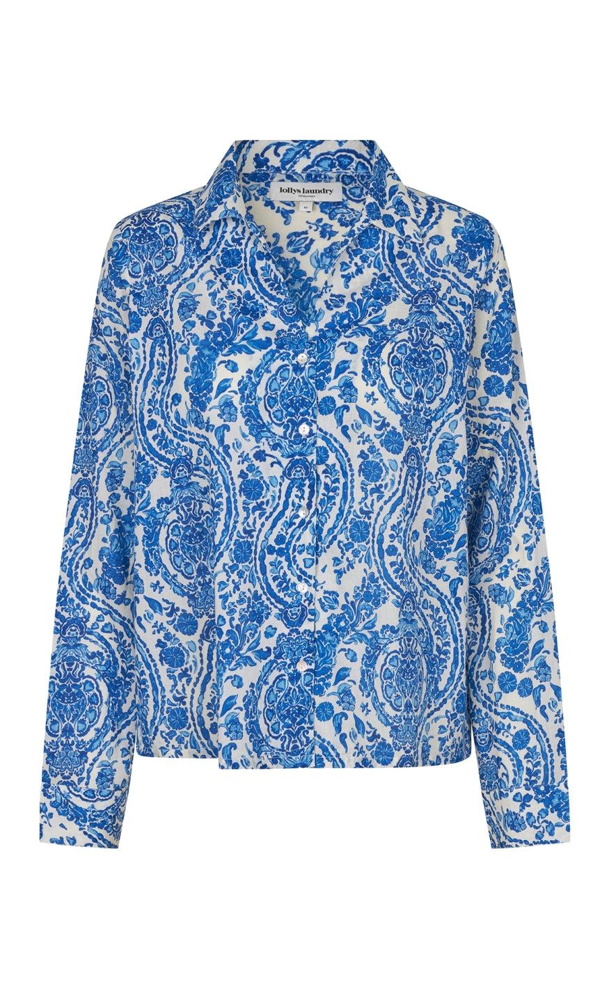 Lollys Laundry Skjorte - Chloe - Blue