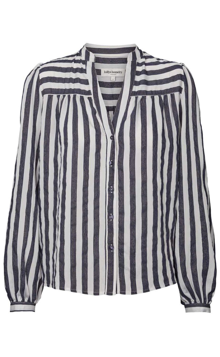 Lollys Laundry Skjorte - Elif - Dark Blue