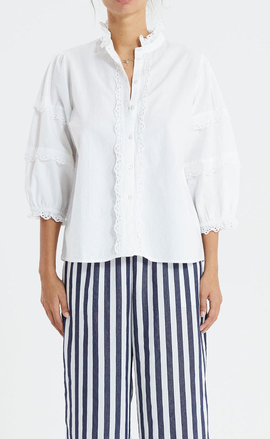 Lollys Laundry Skjorte - Faye - White