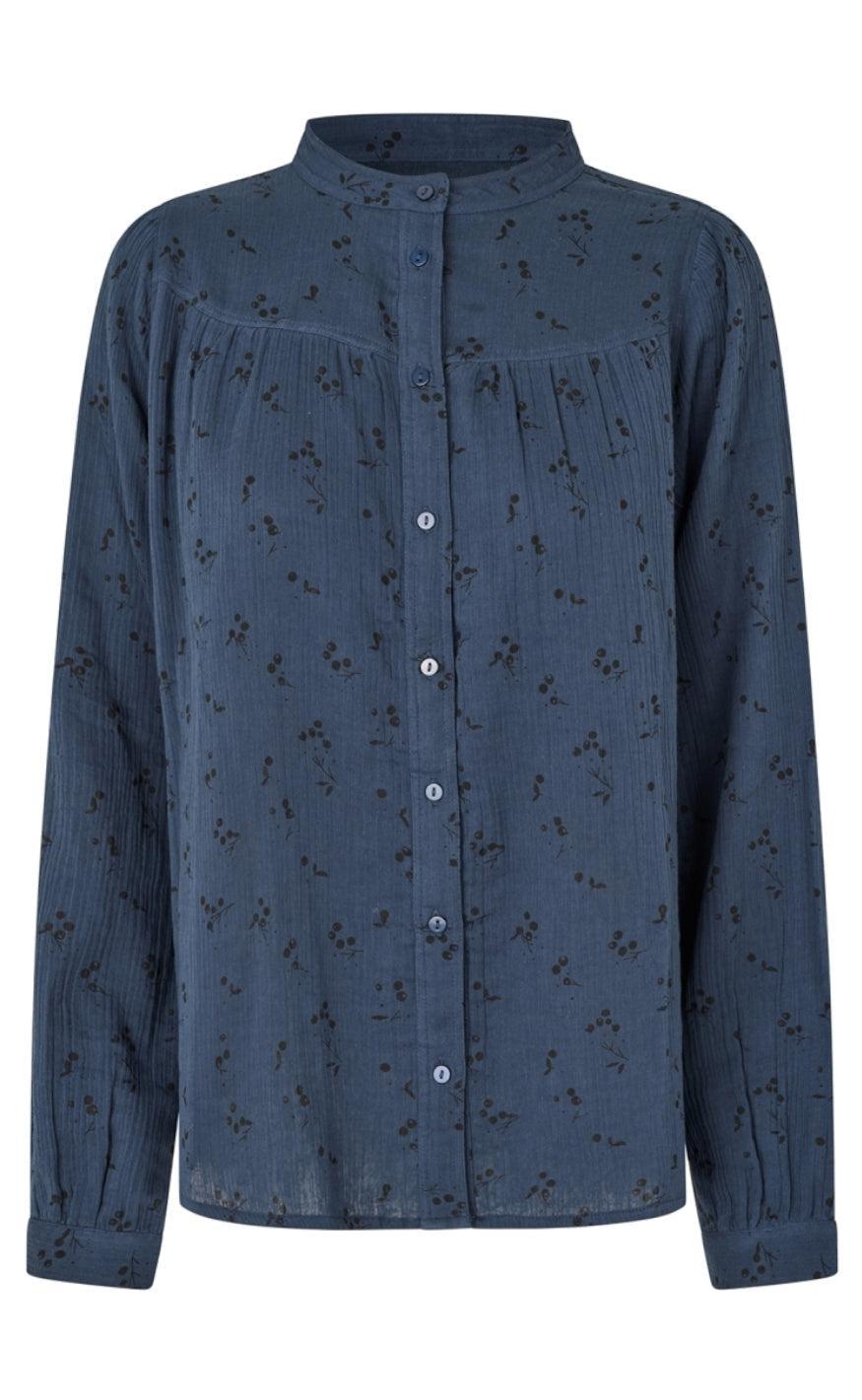 Lollys Laundry Skjorte - Nicky - Dark Blue